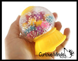 Gumball Machine Molecule Ball - Squishy Fidget Ball - Unique Fun Stress Ball Filled with Squishy Balls
