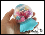 Gumball Machine Molecule Ball - Squishy Fidget Ball - Unique Fun Stress Ball Filled with Squishy Balls
