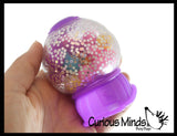 Gumball Machine Molecule Ball - Squishy Fidget Ball - Unique Fun Stress Ball Filled with Squishy Balls