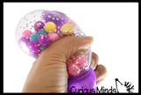 Gumball Machine Molecule Ball - Squishy Fidget Ball - Unique Fun Stress Ball Filled with Squishy Balls
