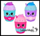 NEW - Frappe Ice Cream Drink Squishy Squeeze Stress Ball Soft Doh Filling - Like Shaving Cream - Sensory, Fidget Toy