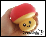 NEW - Mushroom Squishy Squeeze Stress Ball Soft Doh Filling - Like Shaving Cream - Sensory, Fidget Toy
