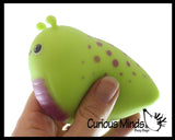 NEW - Slug Squishy Squeeze Stress Ball Soft Doh Filling - Like Shaving Cream - Sensory, Fidget Toy