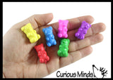 Cute Colorful Tiny Gummy Bear Figurines - Mini Toys - Small Novelty Prize Toy - Party Favors - Gift