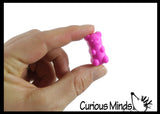 Cute Colorful Tiny Gummy Bear Figurines - Mini Toys - Small Novelty Prize Toy - Party Favors - Gift