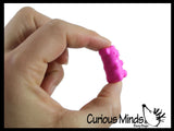 Cute Colorful Tiny Gummy Bear Figurines - Mini Toys - Small Novelty Prize Toy - Party Favors - Gift