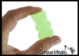 Bag of 6 Gummy Bear Squishy Mochi Fidget - Cute Animal Fidget Squishy Animals - Cute Sensory, Stress Toy