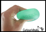 Speks Regular Size Round Gump - Sugar Maltose Thick Glue/Gel Syrup Molasses Stretch Ball - Ultra Squishy and Moldable Slow Rise Relaxing Sensory Fidget Stress Toy