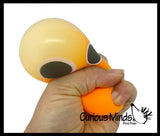 Halloween Ghost and Candy Corn Soft Cream Doh Filled Stress Ball - Squishy Gooey Squish Sensory Squeeze Balls - Spooky