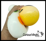Halloween Ghost and Candy Corn Soft Cream Doh Filled Stress Ball - Squishy Gooey Squish Sensory Squeeze Balls - Spooky