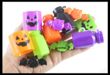 Halloween Small Toy Set - Mini Bubbles, Sticky Bats, and Spring Coils - Trick or Treat