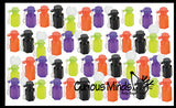 Halloween Mini Bubble Bottles - 4 Spooky Colors - Halloween Prize Toy Trick or Treat Favor