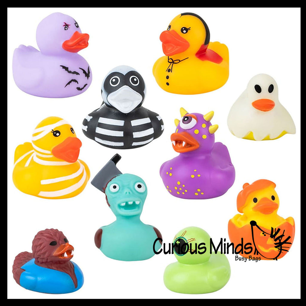 Costume Ducks -  Halloween Theme Rubber Duckies - Spooky Duck for Party or Trick or Treat Dressed Up