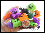 Halloween 144 Piece Small Toy Set - Sticky Bats, Witches Potion Slime, and Spring Coils - Trick or Treat (12 Dozen)