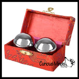 Chinese Health Harmony Baoding Balls - Stress Relief Fidget Balls - Roll in Hand and Makes Sounds