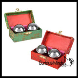 Chinese Health Harmony Baoding Balls - Stress Relief Fidget Balls - Roll in Hand and Makes Sounds