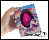 Jumbo Hatch and Grow a Unicorn Egg in Water - Add Water and it Grows - Girl Critter Toy Bath - Soak in Water and It Expands