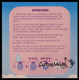 Jumbo Hatch and Grow a Unicorn Egg in Water - Add Water and it Grows - Girl Critter Toy Bath - Soak in Water and It Expands