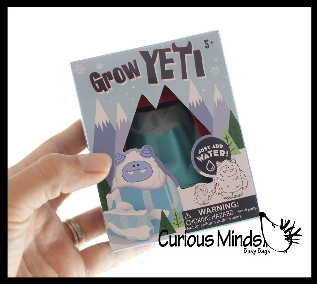 Hatch and Grow a Yeti Egg in Water - Add Water and it Grow - Critter Toy Bath - Soak in Water and It Expands Winter
