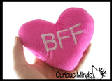 Valentine's Day Plush Conversation Hearts - Adorable Stuffed Animal Party Favor Toy
