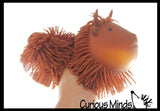 Shaggy Highland Cow Large 9" Puffer Ball - Sensory Therapy Fidget Stress Balls - OT Autism SPD