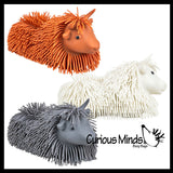 Shaggy Highland Cow Large 9" Puffer Ball - Sensory Therapy Fidget Stress Balls - OT Autism SPD