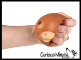 NEW - Soft  Highland Cow Head Animal Stress Balls - Ultra Soft Air-Filled Fidget Squish Balls - Amazingly Soft
