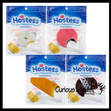 Hostess Snack Cakes Slow Rise Squishy Toy - Twinkie, Snowball, Donut, Cupcake