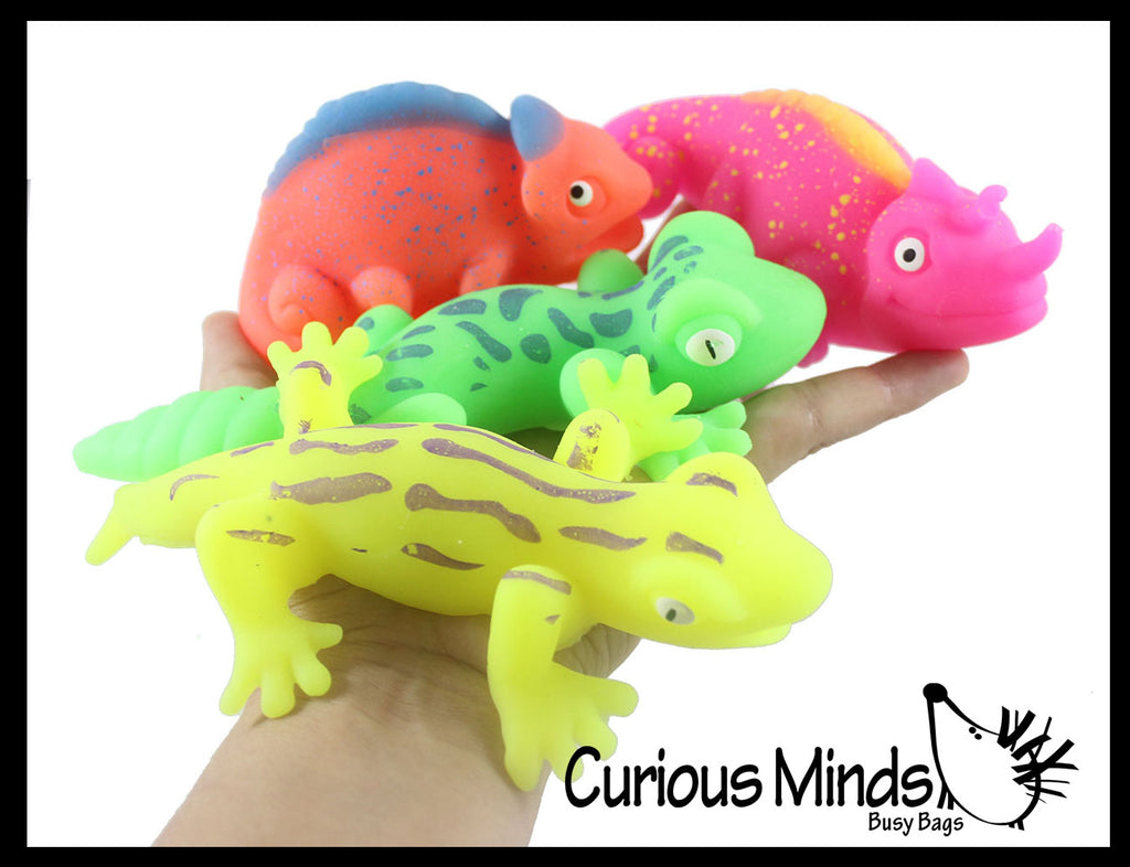 Colorful Scented Soft Wiggly Reptiles Animals - Mochi Floppy and Squishy Fidget