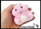 Soft Velvet Flocked Chubby Hamster Slow Rise Foam Squishy Toy