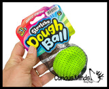 Super Amazing Soft Doh Filled Stretch Ball - Ultra Squishy and Moldable Dough Relaxing Sensory Fidget Stress Toy Thick Taffy Holds Shape