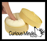 NEW - 3.5" Doh Dumpling Dim Sum Bao - Ultra Squishy Relaxing Sensory Fidget Stress Toy