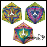 Infinity Flip and Fold Optical Illusion Fidget - Magic Endless Folding Fidget Toy - Flip Over and Over - Bend and Fold Crazy Shapes Puzzle - ADD Anxiety