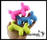 Scented Balloon Dog Crunchy Sand Filled Stress Ball - Cute Squishy Sensory Fidget Toy - Party Favors & Prizes