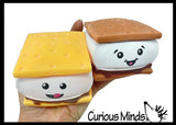 Smores Squishy Squeeze Stress Ball Soft Creamy Doh Filling - Like Shaving Cream - Sensory, Fidget Toy