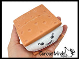 Smores Squishy Squeeze Stress Ball Soft Creamy Doh Filling - Like Shaving Cream - Sensory, Fidget Toy