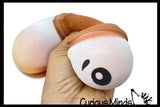 Smores Squishy Squeeze Stress Ball Soft Creamy Doh Filling - Like Shaving Cream - Sensory, Fidget Toy