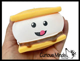 Smores Squishy Squeeze Stress Ball Soft Creamy Doh Filling - Like Shaving Cream - Sensory, Fidget Toy