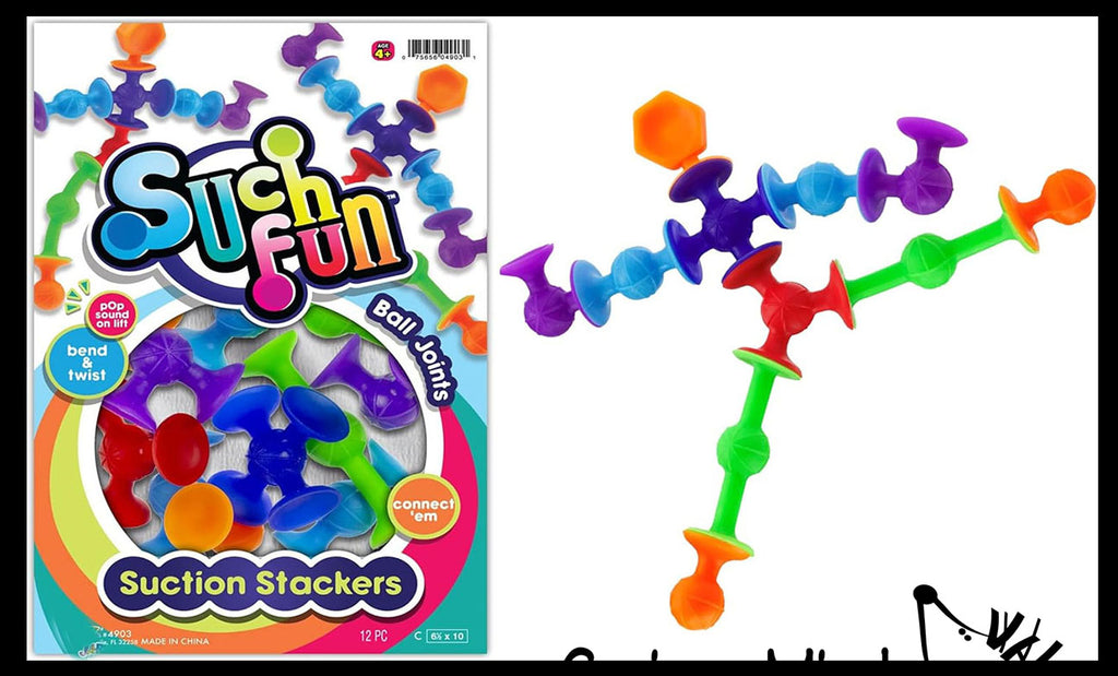 Suction Cup Toy - Water Bath Fine Motor Toy - Free Play Building Toy - OT