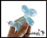 Sugar Balloon Dog Ball - Thick Glue/Gel Syrup Molasses Stretch Ball - Ultra Squishy and Moldable Slow Rise Relaxing Sensory Fidget Stress Toy