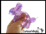 Sugar Balloon Dog Ball - Thick Glue/Gel Syrup Molasses Stretch Ball - Ultra Squishy and Moldable Slow Rise Relaxing Sensory Fidget Stress Toy