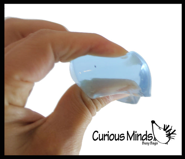 Jello Ice Cube Squishy Fidget Toy Thick Gel Wiggly and Jiggly Gummy Curious Minds Busy Bags