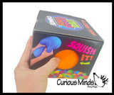 Jumbo Huge Boxed 6" Stretchy Squishy Squeeze Stress Ball Soft Doh Filling - Like Shaving Cream - Sensory, Fidget Toy