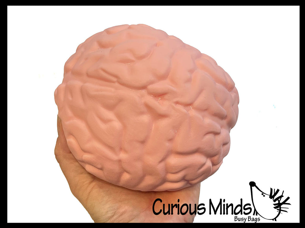 Jumbo Doh Filled Brain - Soft Stress Squishy Ball Funny