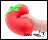 Jumbo Doh Filled Strawberry - Soft Stress Squishy Ball