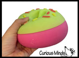 Jumbo Doh Filled Donut - Removable Frosting - Soft Stress Squishy Ball Doughnut