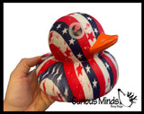 Jumbo Patriotic USA Print Rubber Ducks - Rubber Duckies - Cute Novelty Prize Reward Giveaway