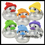NEW - Jumbo Rubber Ducks With Knit Hat - Rubber Duckies - Cute Novelty Prize Reward Giveaway Winter