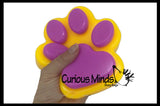 Jumbo Squishy Mochi Paw Print - Sticky and Gummy Squish Toy