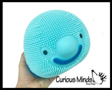 Blob Fish Jumbo 9" Puffer Ball - Cute Small Novelty Toy - Party Favors - Air Filled Sensory Fidget Toys Ugly Fish